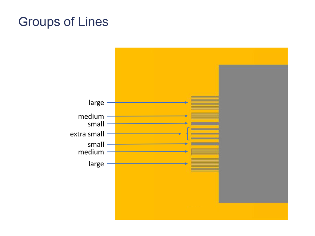 KPFM & EFM Sample Schematic - Line Arrays